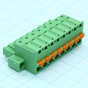2EDGKDM-5.08-08P-14-00A(H), Нажимной безвинтовой клеммный блок 10 контактов шаг 5.08мм