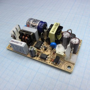 PS-05-15, AC-DC, 5Вт, вход 85…264V AC, 47…63Гц /120…370В DC, выход 15В/0.35A,  изоляция 3000В AC, на плате 75х40х21мм, вход/выход разъемы MOLEX, -10…+60°С