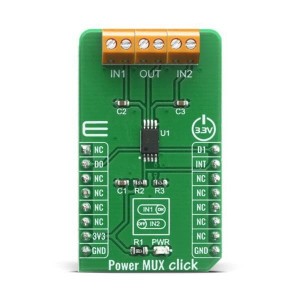 MIKROE-4109, Средства разработки интегральных схем (ИС) управления питанием Power MUX Click