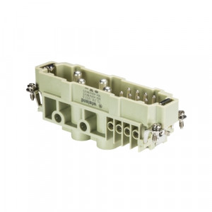 Вилочная контактная вставка POW STS 4/8 NL BB AG, Вилочная контактная вставка, винтовая фиксация, 4/8 полюсов + PE, типоразмер 24B, 400V, 80/16A, сечение обслуживаемых проводников 0,5-16 мм кв., тип покрытия контактов: серебро