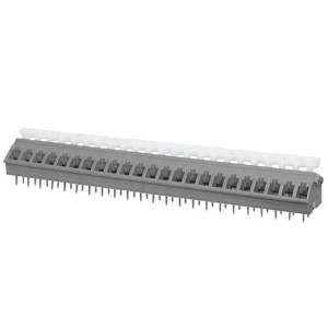 TBL005A-500-23GY-2WT, Фиксированные клеммные колодки Terminal block, screwless, 5.00, 45 , 23, Gray w White Button