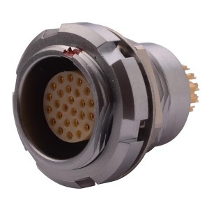 822B004-203R001, Цилиндрические защелкивающиеся разъемы 2B 4 POS FML PANEL MOUNT SOLDER CUP