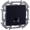 Розетка компьютерная Inspiria RJ45 кат.5E UTP антрацит Leg 673828