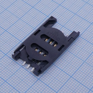 115B-AAA0-R01-R3, Сокет Mini SIM карты с крышкой