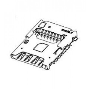 104168-1620, Соединители для карт памяти 2.28HPP MICSD/MICSIM 8P/8P W/DETECT SWTCH