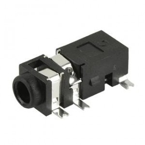 SJ2-25913D-SMT-TR, Телефонные разъемы 2.5mm SMT low profle 3cond Tip/Ring swtch