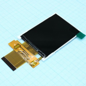 MI0240S1T-1, TFT 2.4", 240x320, 8/16 битный параллел. интерфейс, 65k, LED подсв., яркость 310 cd/m2, контрастность 500:1, драйвер ILI9341, напр.пит. 2.8В, 6 o'clock, -20...70C
