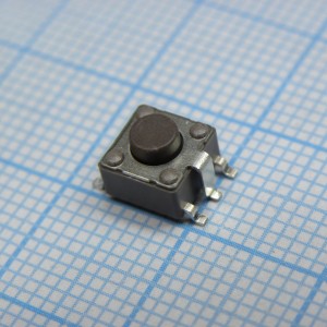 DTSMG-62N-V-T/R, кнопочный переключатель SPST-NO; 0,05A/12ВDC; SMT; 1,6Н; 6,2x6,2мм
