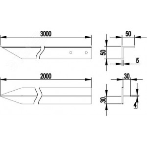 Заземлитель верт. из уголка 50х50х5мм 3м NE5503