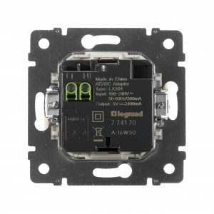 VALENA Розетка двойная USB слоновая кость 774170