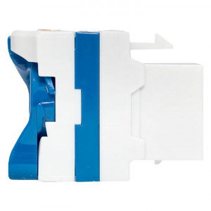 Модуль Keystone TERACOM CS Cat.6 неэкранированный 110 IDC 180 градусов самозажимной (Toolless) синий TRCS-KSTN-RT180-6UTP-BLU