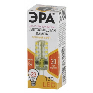 Лампочка светодиодная STD LED JC-3W-12V-827-G4 G4 3Вт капсула теплый белый свет Б0033193