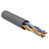 Витая пара U/UTP кат.5E 4х2х24AWG solid LSZH нг(А)-HF. 305 м. серый LC1-C5E04-121