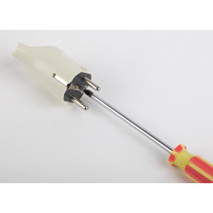 Вилка V3 16А с заземл. с кольцом непрямой ввод (10/200/6000) бел. ЭРА Б0019186