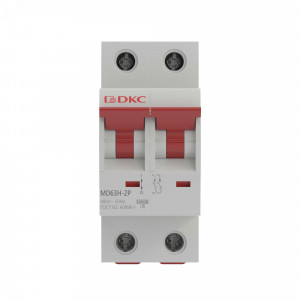 Выключатель автоматический двухполюсный 16А C MD63H-2PC16 10кА MD63H-2PC16