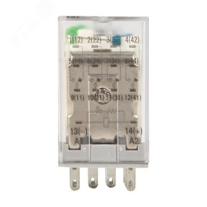 Реле промежуточное RPA 22/4 5A 24В DC AVERES rpa-22-4-24DC