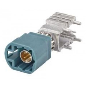 D4S20Y-400A5-Z, РЧ соединители / Коаксиальные соединители Right Angle Plug PCB w/Housing T&R WBlue