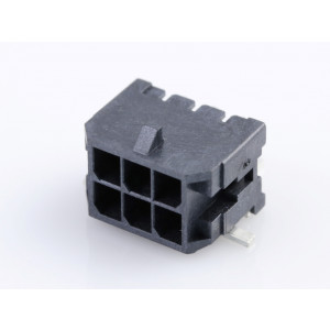 430450610, Разъем штыревой двухрядный угловой на плату