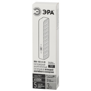 Светильник светодиодный DBA-102-0-20 30LED 5ч IP20 выход аварийный непостоянный Б0044395