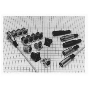 HA16RM-3P(76), Разъемы XLR 3P STRT RECEPTACLE T/H PANL MNT SIL PLT