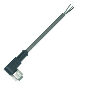 21025547302, Шнуры питания для постоянного тока M8 FEM ANG 3POL W/LED 3.0M
