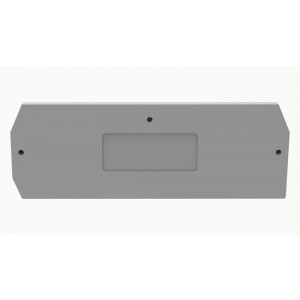 Торцевая крышка D-WS1.5-QU-01P-11, Торцевая крышка, для клемм WS1.5-QU..., цвет: серый