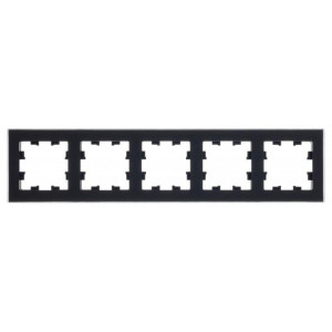 Рамка 5-м AtlasDesign Nature матов. органич. стекло черн. SE ATN331005