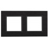 14-5302-05 Рамка на 2 поста, дерево, Elegance, чёрн.дерево+антр (5/50/1200) Б0034571