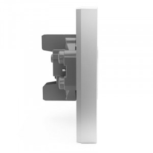 Розетка 2-м СП Pixel 16А IP20 без заземл. в сборе алюм. TKE-PX-R2F-C03