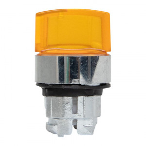 Исполнительный механизм переключателя ХB4 желтый на 3 положения с фиксацией, с подсветкой с короткой ручкой IP65 EKF XB4BD3FL-Y-65