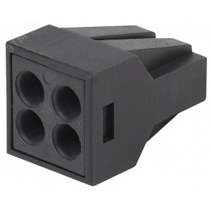 NO-224-53 Клемма СМК с пастой, серия 304, 4 отверстия, 0,5-2,5 мм2 (упак. 100 шт.) Б0043971