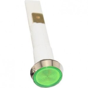 FL1P-10NJ-4-G24V, Светодиодные панельные индикаторы LED GRN 10MM NUT 24VAC/DC