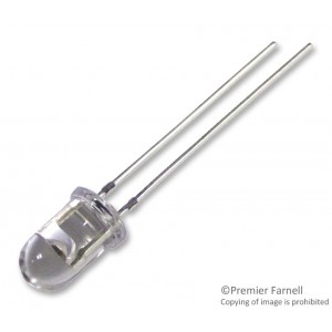 TSHA5201, Излучатель инфракрасный 875нм 600мВт/стерадиан круглый верх монтаж в отверстие 2-Pin T-1 3/4