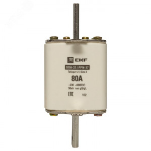Плавкая вставка ППН-37 400/80А габарит 2 EKF