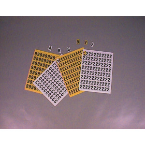 gws224068, Магнитные буквы на листе 39/43мм(желтая)