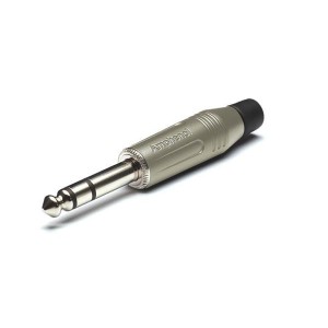 ACPS-GN-AU, Телефонные разъемы 1/4" PLUG STEREO SATIN GOLD CON