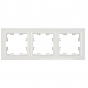 Рамка 3-м BRITE РУ-3-БрБ бел. BR-M32-K01