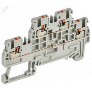 Колодка клеммная CP-ML 2 ур. 1,5мм2 серая YCT23-00-2-K03-001