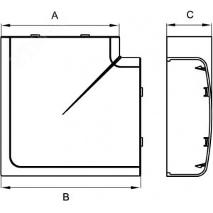 Угол плоский 70х22 мм 07203