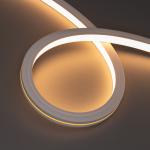 Лента герметичная MOONLIGHT-TOP-X280-16x16mm 24V Warm 2700 (10W/m, IP67, 15m, wire x1) 044308, Гибкая герметичная лента (неон серии MOONLIGHT), сечение 16х16 мм. Светодиоды CSP 280 шт/м. Цвет свечения ТЁПЛЫЙ(2700К), индекс цветопередачи CRI>90, световой поток 430 лм/м, угол излучения 114°. Мощность 10 Вт/м, питание 24 В. Класс пылевлагозащиты IP67.