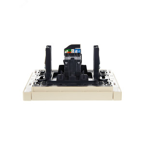 FORTE&PIANO Розетка компьютерная RJ45 кат.5E FP432 ваниль IEK FP-K10-1-K10