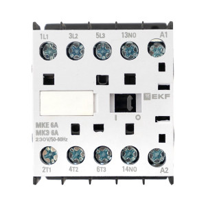 Мини-контактор МКЭ 6А кат. 230В AC 1НО PROxima Mctr-s-6-230