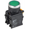 Кнопка с фиксацией d=22мм 1NO+1NC зел-ная MASTER MI-BT60-11T-3-21-K06