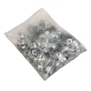 Скоба металлическая однолапковая d25-26 мм (100 шт) PROxima sm-1-25-26