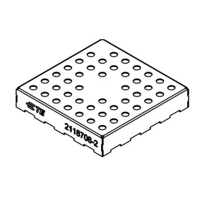 2118708-4, Прокладки, пленки, поглотители и экраны для защиты от ЭМП AL, 26.21mmx26.21mm Standard Shield
