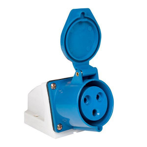 Розетка кабельная 32А 220В 2P+E IP44 (223) ps-223-32-220