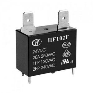 HF102F/T-12VDC, Реле силовое, 20А, 12В, один контакт на замыкание