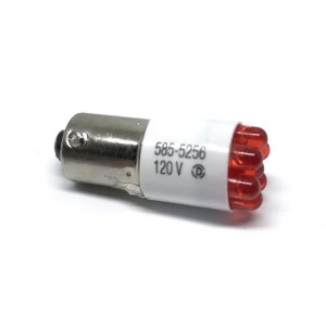 5855256F, Светодиодные лампы - Светодиоды с цоколем ClusterBsedLED120VAC 660nmRedNonPolarized