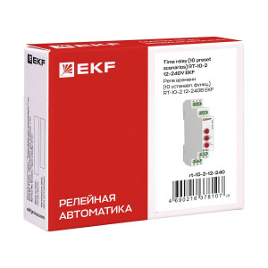 Реле времени (10 устанавл. функц.) RT-10 12-240В PROxima rt-10-12-240
