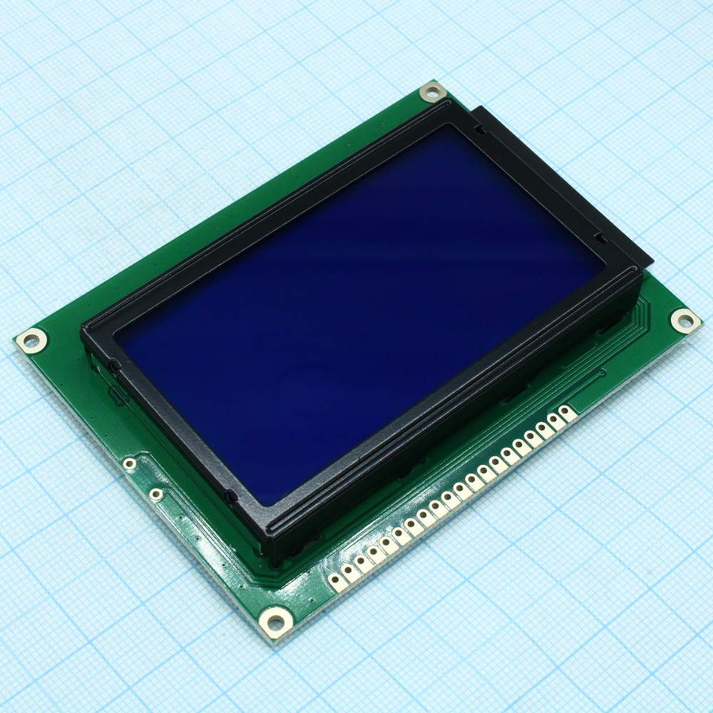 Module LCD Graphique 128x64 Points – WG12864A-TMI-V#A, Rétroéclairage Blanc, Interface 5V Série 68